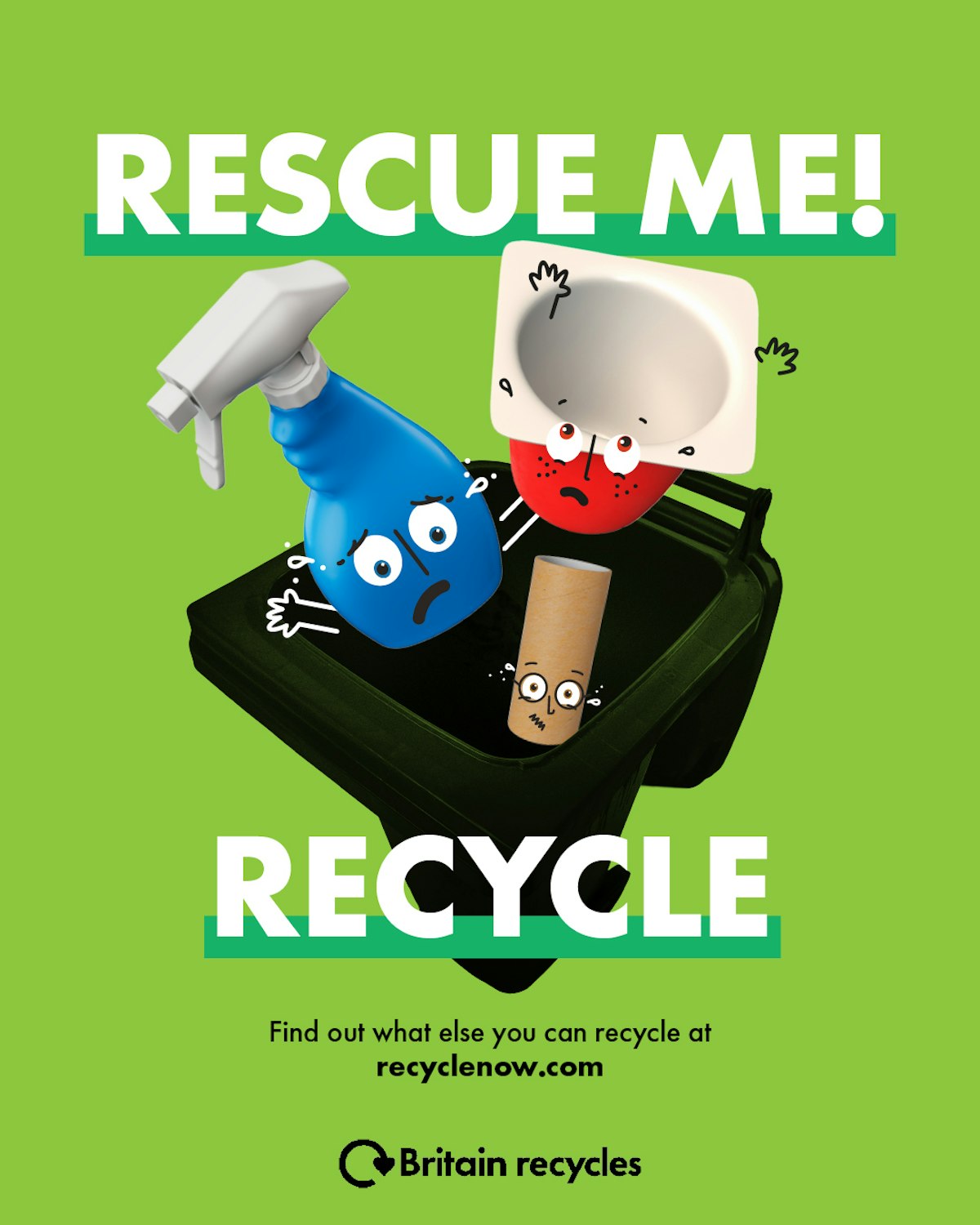 Rescue Me - Recycle poster